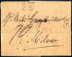 Cover "Pest" 1819, Brief Aus Pest Am 1.9. Nach Milano (Lombardei-Venetien) - ...-1850 Préphilatélie
