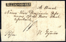 Cover "Th ZSAMBOKRET", NR2B Müller 680 Punkte, Brief Vom 2.10.1841 Nach N Györött - Autres & Non Classés