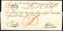 Cover Mainz 1833, Ex Offo-Brief Aus Mainz Am 15.9. Nach Ofen, Militärbrief, Rückseitig Großes Lacksiegel - Otros & Sin Clasificación