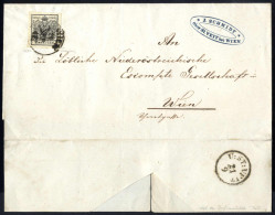 Cover 1850, In Wien Am 21.9. 185.. Aufgegebener Ortsbrief Von Der Firma J. Schmidt Ober St. Veit Bei Wien, Frankiert Mit - Sonstige & Ohne Zuordnung