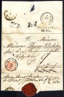 Cover 1854, Unterfrankierter Brief Von Scherding Am 2.7. Nach Traiskirchen Frankiert Mit 3 Kr. Rosa Type IIIa Maschinenp - Other & Unclassified
