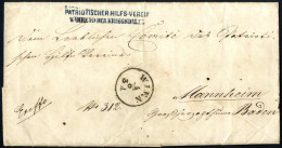 Cover 1859, Portofreier Kompletter Ex Offo Brief Vom 4.6.1859 Von Wien Nach Mannheim (Baden) Mit Dem Seltenen Und Sehr K - Otros & Sin Clasificación
