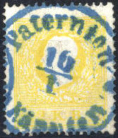 O 1858, 2 Kr. Dunkelgelb In Type I, Entwertet Mit Blauem Einkreisstempel "Paternion In Kärnten 16/1", Der Stempel Ist Au - Other & Unclassified