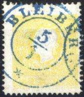 O 1858, 2 Kr. Gelb In Type II, Entwertet Mit Blauem Doppelkreisstempel "BLEIBERG 5 / 1", Attest Dr. Ferchenbauer, Erlese - Andere & Zonder Classificatie