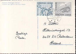FÄRÖER 70-71, MiF, Auf AK: Torshavn, Europa CEPT, 1982 - Islas Faeroes