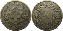 Suisse - Confédération Helvétique - 20 Centimes 1858 B - TTB/XF40 - Mon4143 - 20 Centimes / Rappen