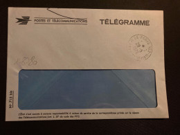 LETTRE P ET T TELEGRAMME OBL.28-5 1976 PARIS 102 Passée Par La POSTE PNEUMATIQUE OBL. HOROPLAN PARIS 102 - 1961-....