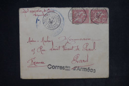 CHINE - Enveloppe Cachetée Du Corps D'Occupation En Chine, De Tien Tsin Pour La France En 1905 - L 152372 - Brieven En Documenten