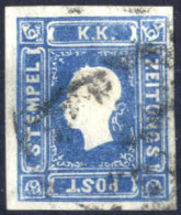 O 1859, 1,05 Kreuzer Hellblau, Gut Gerandet, Gestempelt, Befund Goller, Kat. 16 A / 850,- - Periódicos