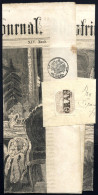 O/piece/(*) 1863, 1,05 Kr. Graulila, 4 Werte Gestempelt Je Mit Wasserzeichen Und 10 Werte Ungebraucht Ohne Gummi, Dazu Z - Newspapers