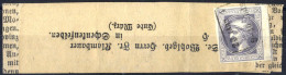 Piece 1867, DIENSTSTEMPEL, "20. MARZ / 9-10 Abds" Auf Mit Nr. 42 Type I (voll- Bis überrandig) Frankiertem Adresszettel  - Zeitungsmarken