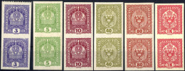 **/* 1908/16, Lot Mit Acht Ungebrauchten Ungezähnten Paaren Und Drei Andruckproben. ANK Ex 185/99 +142+144, Abbildung Si - Altri & Non Classificati