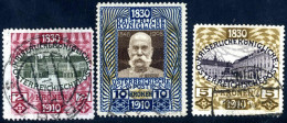 O 1910, 80. Geburtstag Kaiser Franz Josephs, Die Drei Höchstwerte 2 Kr., 5 Kr. Und 10 Kr. Sauber Gestempelt, Einwandfrei - Andere & Zonder Classificatie