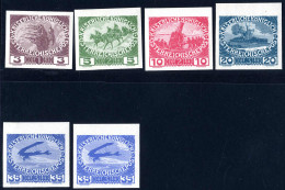 ** 1915, Kriegswitwen Und Waisen, Komplette Serie 6 Werte (35 Heller Beide Nuancen), Ungezähnt Postfrisch, ANK 180-184 A - Sonstige & Ohne Zuordnung