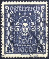 O 1922/24, 1000 Kronen In LZ 11 ½, Gestempelt, ANK 404B / 450,- - Other & Unclassified
