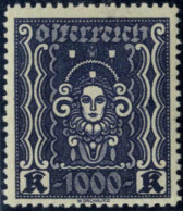 ** 1922/24, 1000 Kronen, Freimarkenausgabe FRAUENKOPF Mit LZ 11 1/2, Attest Soecknick, Kat. Nr. 404 B - Sonstige & Ohne Zuordnung