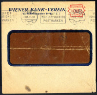 Cover 1924, WIEN, "ÖSTERREICH 3000 KRONEN", Freistempel-Vorläufer Auf Fensterkuvert Mit Firmeneindruck "WIENER BANK-VERE - Sonstige & Ohne Zuordnung