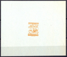 (*) 1925, Ziffer, 10 Gr. Ocker Im Gezähnten Einzelabzug Auf Grünem Papier, Ohne Gummi Wie Hergestellt, ANK 462 PU - Sonstige & Ohne Zuordnung