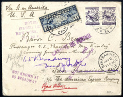 Cover 1928, Brief Vom 9.5.1928 Von Bad Aussee Nach San Francisco (Californien) (Vermerk "Passenger S.S. President Mc Kin - Andere & Zonder Classificatie