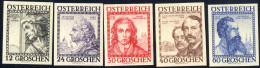 ** 1934, Baumeister, Komplette Serie 6 Werte Ungezähnt Postfrisch, ANK 591-596 U - Sonstige & Ohne Zuordnung