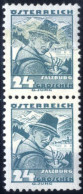 **/* 1934/36, 24 Groschen, Freimarkenausgabe VOLKSTRACHTEN, Mit Geklebter Papierbahn, Befund Soecknick, Kat. Nr. 575 Obe - Andere & Zonder Classificatie