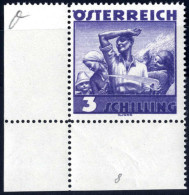 ** 1934/36, Volkstrachten, Probedruck Im Offsetdruck, Gezähnter Einzelabzug 3 S Dunkelbläulichviolett, Postfrisch, Attes - Other & Unclassified