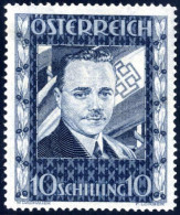 ** 1936, 10 S. "Dollfuß" Dunkelblau, Postfrisch In Einwandfreier Erhaltung (ANK. 588, € 1500) - Otros & Sin Clasificación