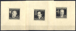 (*) 1936, Erfinder, Sechs Ungezähnte Einzelabzüge In Schwarz Auf Japanpapier, Ohne Gummi, ANK 632/637 / 2000,- - Other & Unclassified