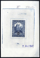 * 1947, Künstlerhaus, 10+5 Gr. VI Stecherphase, II Korrektur In Anderer Farbe, Falzspur Am Unteren Rand Und Zwei Fingera - Other & Unclassified