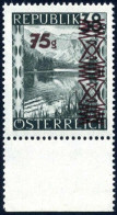 ** 1947, Landschaft Mit Aufdruck, 75 Gr. Auf 38 Gr. Steingrün Postfrisch, Attest Glavanovitz, ANK 844c - Otros & Sin Clasificación