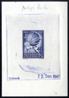 ** 1947, Telegraphie, 40 Gr. Stecherendphase In Anderer Farbe, Stecherstempel, ANK 846 Ph - Sonstige & Ohne Zuordnung