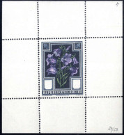 ** 1948, Heimische Blumen Glockenblume, Seltener Einzelabzug Einer Nicht Verausgabten Marke Mit Fertigem Markenbild Ohne - Other & Unclassified