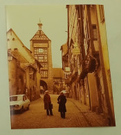 Two Women On The Street Of Riquewihr, Alsace, France-March 1978. - Plaatsen