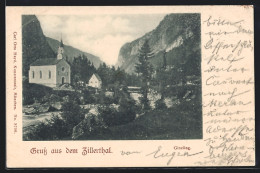 AK Ginzling /Zillerthal, Ortspartie Mit Kirche  - Andere & Zonder Classificatie