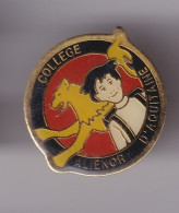Pin's Collège Alienor D' Aquitaine Lion Réf 8612 - Villes