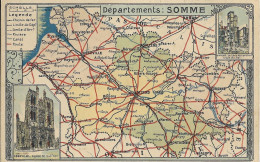 Carte Géographique Du Département De La Somme - Carte Geografiche