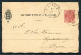 Denmark 8ore Stationery Lettercard (Front Only) Korrespondance-Kort Varde Bank  - Lettres & Documents