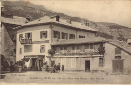 Alpes De Haute Provence, Barcelonnette, Place Aimé Gassier, Hotel Gouin ( Carte En F.M.) - Barcelonnetta