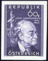 ** 1950, 60 Gr., 100. Todestag Von Josef Madersperger, Ungezähnt, Attest Soecknick, Kat. Nr. 963 U - Other & Unclassified