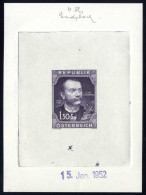 ** 1952, Josef Schrammel, 1,50 S IV Und End-Stecherphase In Farbe, Postfrisch, ANK 987 Ph - Otros & Sin Clasificación