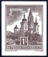 ** 1957, 1 S., Mariazell, Ungezähnt, Attest Soecknick, Kat. Nr. 1046 A U - Sonstige & Ohne Zuordnung