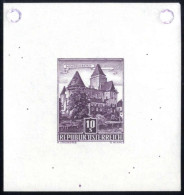 ** 1957/70, 10 S., Freimarke Und Baudenkmäler, Ungezähnter Einzelabzug In Violett, Kat. Nr. 1038 P U - Other & Unclassified