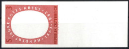 ** 1963, 3 S., 100 Jahre Rotes Kreuz; Nur Rahmen In Braunrot, Ungezähnt, Attest Soecknick, Kat. Nr. 1165 PU - Other & Unclassified