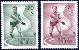 ** 1967, Hammerwerfer, 2,20 S Zwei Proben In Anderer Farbe Als Die Verausgabte Marke, Postfrisch, ANK 1272 - Otros & Sin Clasificación