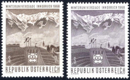 ** 1968, Winteruniversiade, 2 S Zwei Proben In Anderer Farbe Als Die Verausgabte Marke, Postfrisch, ANK 1287 - Autres & Non Classés