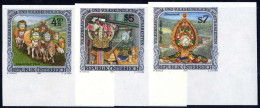 ** 1991, Volksbrauchtum, Komplette Serie 3 Werte Je Von Der Rechten Unteren Ecke, Ungezähnt Postfrisch, ANK 2072-2074 U - Other & Unclassified