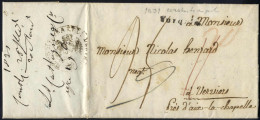 Cover 1831, Kompletter Brief Vom 25.7.1831 Von Constantinopel über Aachen Nach Verviers (Belgien), Mehrere Handschriftli - Levante-Marken