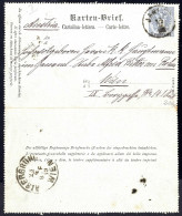 Cover 1889, Kartenbrief 1 Piaster Auf 10 Kr. Ultramarin Von Janina Am 15.4. Nach Wien - Levant Autrichien