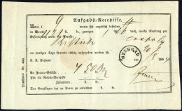 Cover 1864, Aufgabe-Rezepisse Vom 30.8.1864 Für Einen Brief Von Belgrad Nach Konstantinopel, Franco-Gebühr 4 Fl. 50 Kr., - Serbia