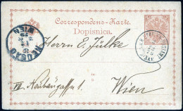 Cover 1879, Correspondenzkarte 2 Kr. Braun Vom 2.12.1879 Vom Etappenpostamt Visegrad Nach Wien, Klar Gestempelt Mit "K.u - Altri & Non Classificati